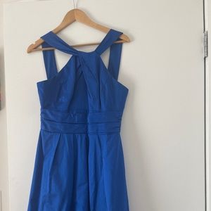 Bright cobalt blue bridesmaid dress, size 6, only worn once